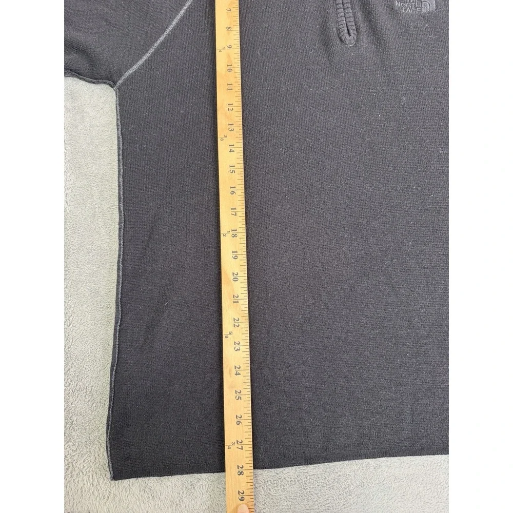The North Face 1/4 Zip Sweater Men's Size Large Black
